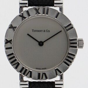 TIFFANY&Co. Watches L0640 SV / leather Quartz Genuine box